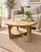 Orvian Mango Wood Coffee Table - Art and craft furniture
