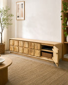 Orvian Mango Wood Tv Stand - Art and craft furniture