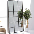 OSTRAVA RECTANGLE BLACK METAL MIRROR FRAME - Art and craft furniture