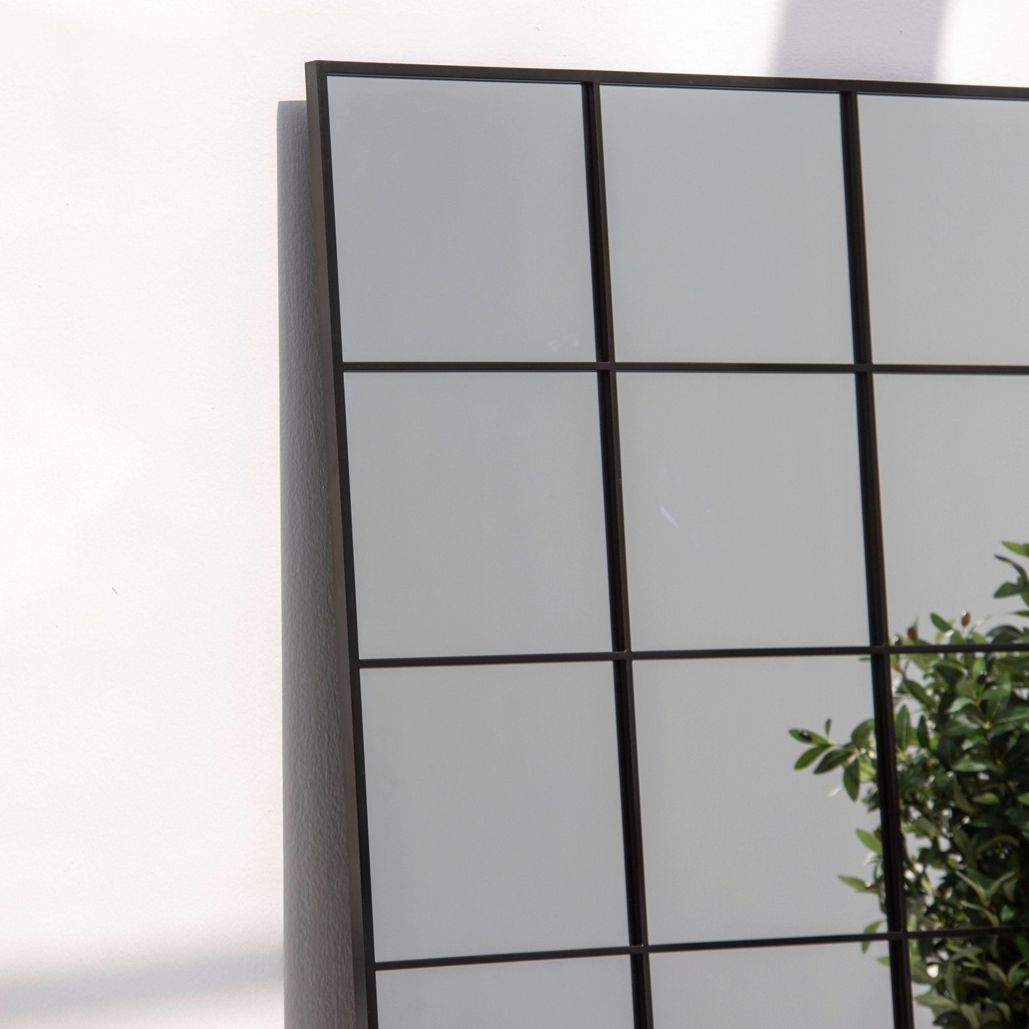 OSTRAVA RECTANGLE BLACK METAL MIRROR FRAME - Art and craft furniture