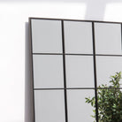 OSTRAVA RECTANGLE BLACK METAL MIRROR FRAME - Art and craft furniture