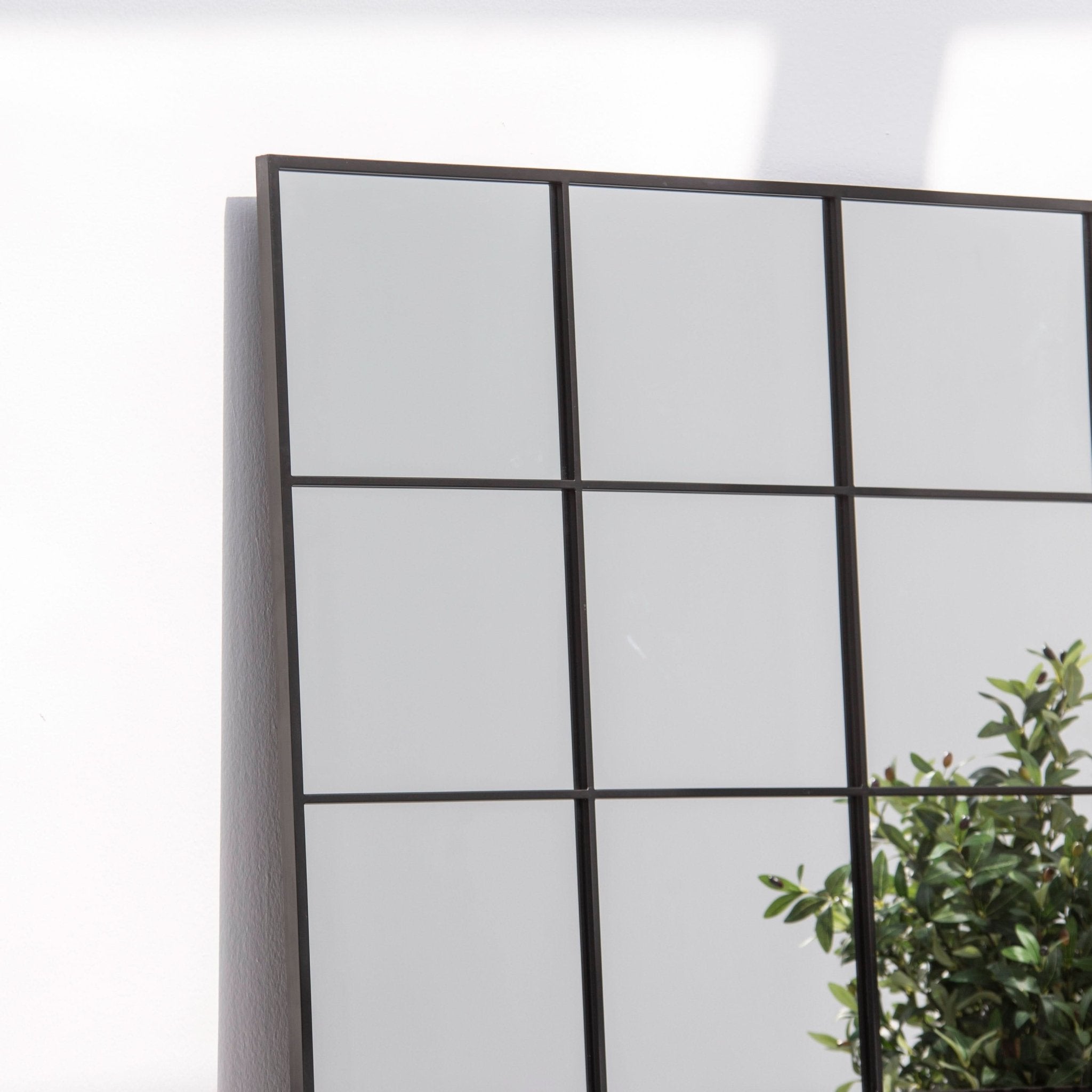 OSTRAVA RECTANGLE BLACK METAL MIRROR FRAME - Art and craft furniture