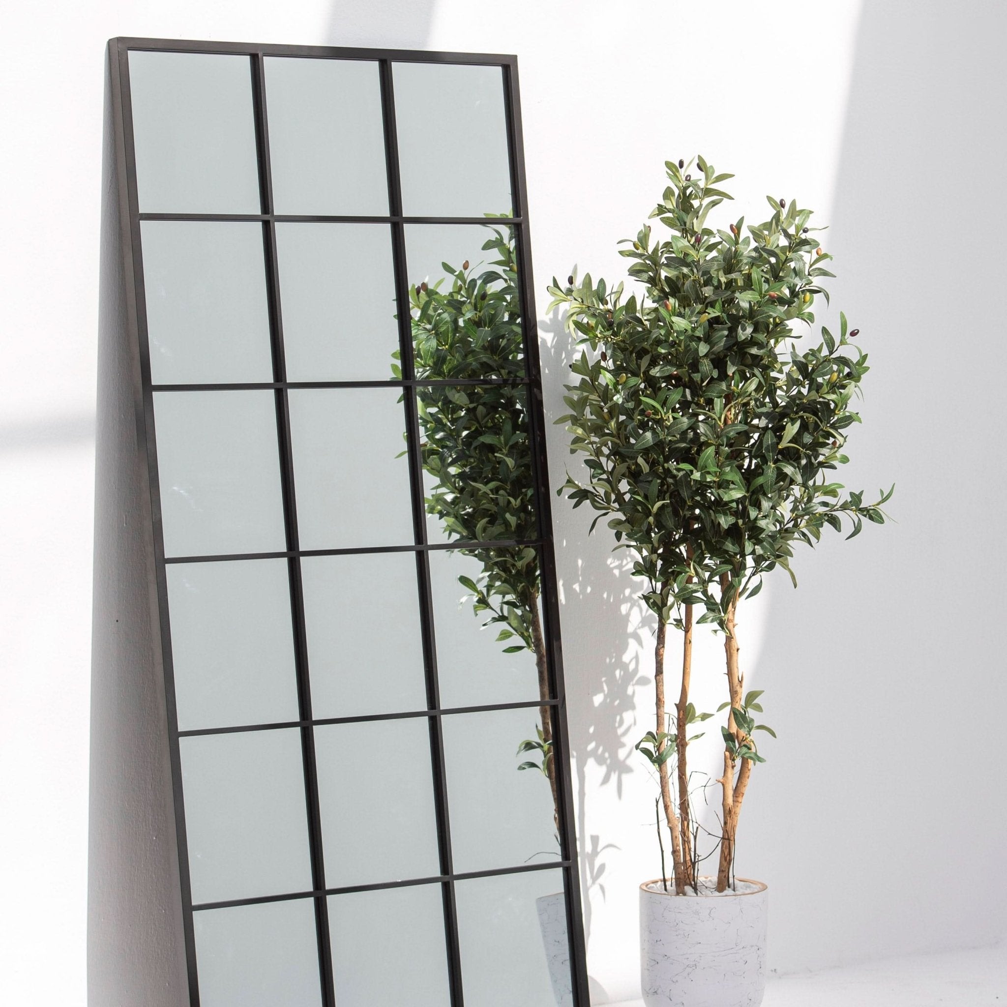 OSTRAVA RECTANGLE BLACK METAL MIRROR FRAME - Art and craft furniture