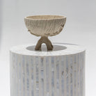 PEDESTAL OFF WHITE BOWL - Art and craft furniture