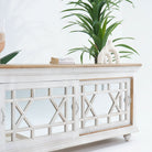 PORTO SLIDING GLASS DOOR TV STAND - Art and craft furniture
