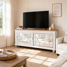 Porto Sliding Glass Door TV Stand - Art and craft furniture
