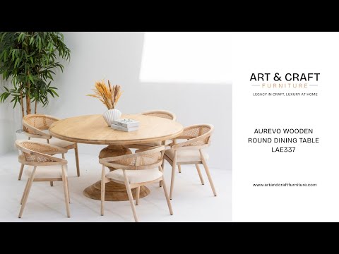 AUREVO_WOODEN_ROUND_DINING_TABLE