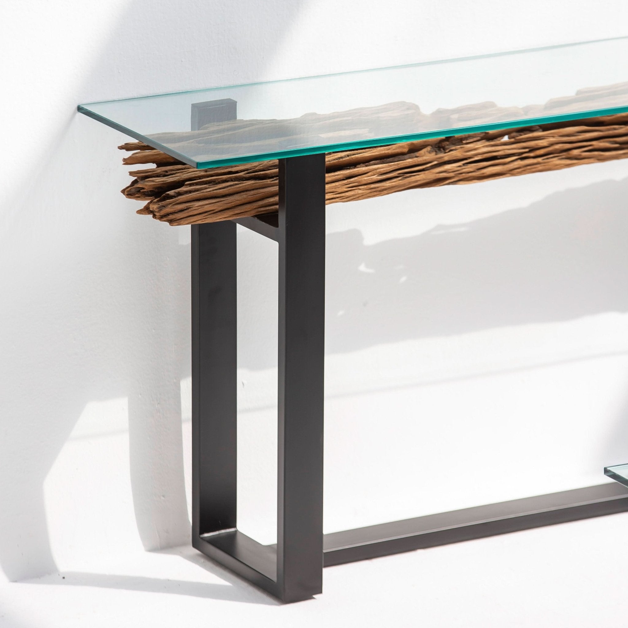 RAILWAY LOG CONSOLE TABLE - Art and craft furniture