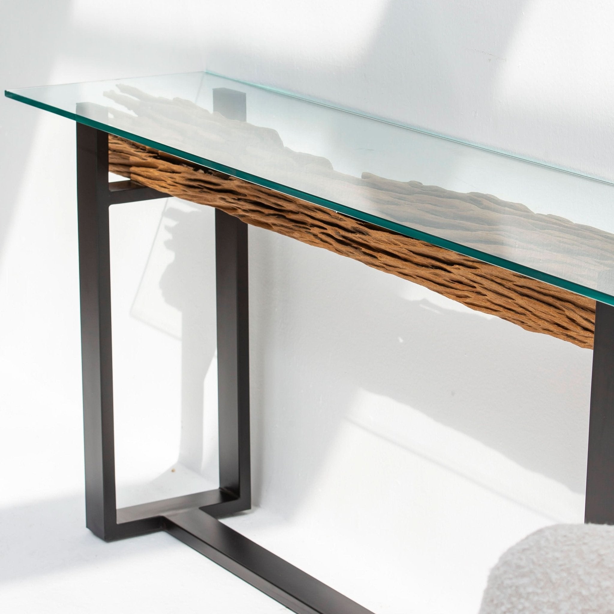 RAILWAY LOG CONSOLE TABLE - Art and craft furniture