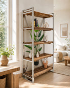 RAILWAY SLEEPER STEEL METAL BOOKSHELF - Art and craft furniture