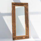 RAILWAY WOOD ANTIQUE MIRROR FRAME - Art and craft furniture
