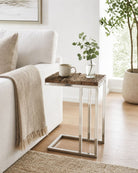 Railway Wood Side Table - Art and craft furniture