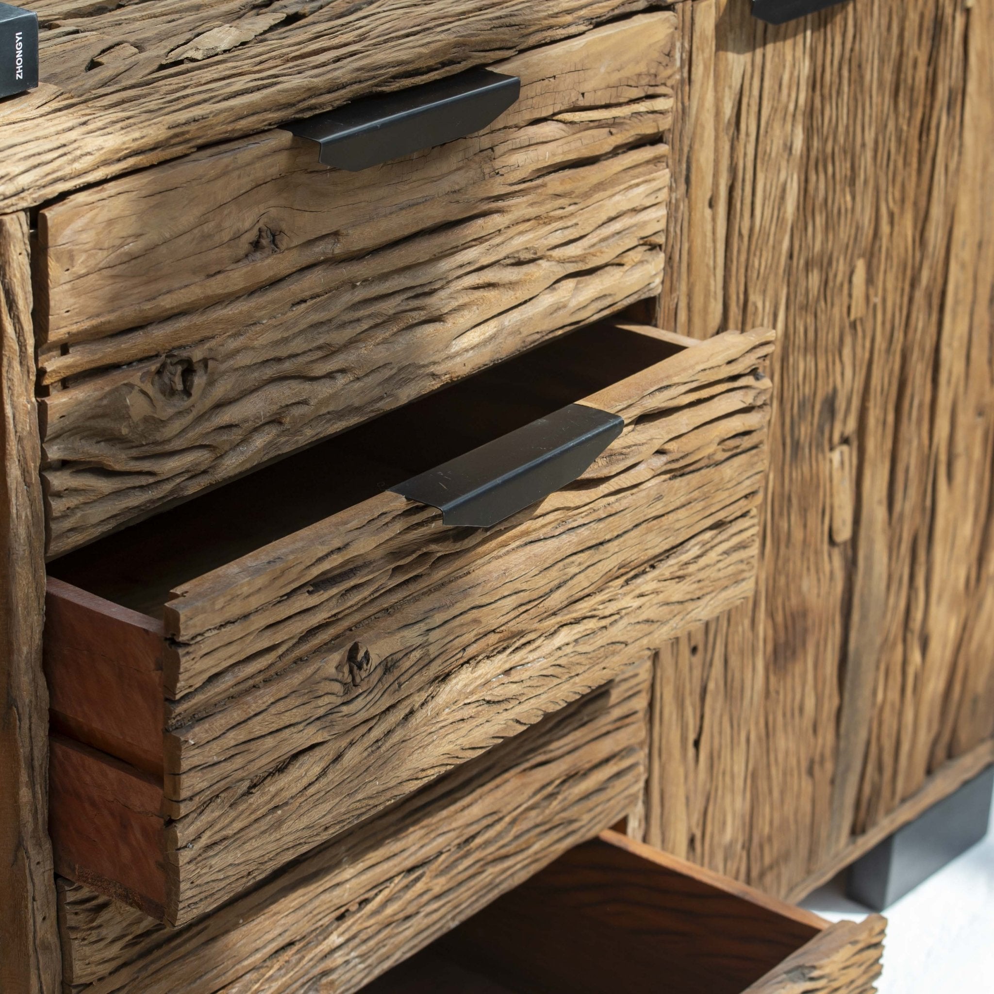 RAILWAY WOOD SIDEBOARD - Art and craft furniture
