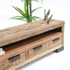 RAILWAY WOOD TV STAND - Art and craft furniture