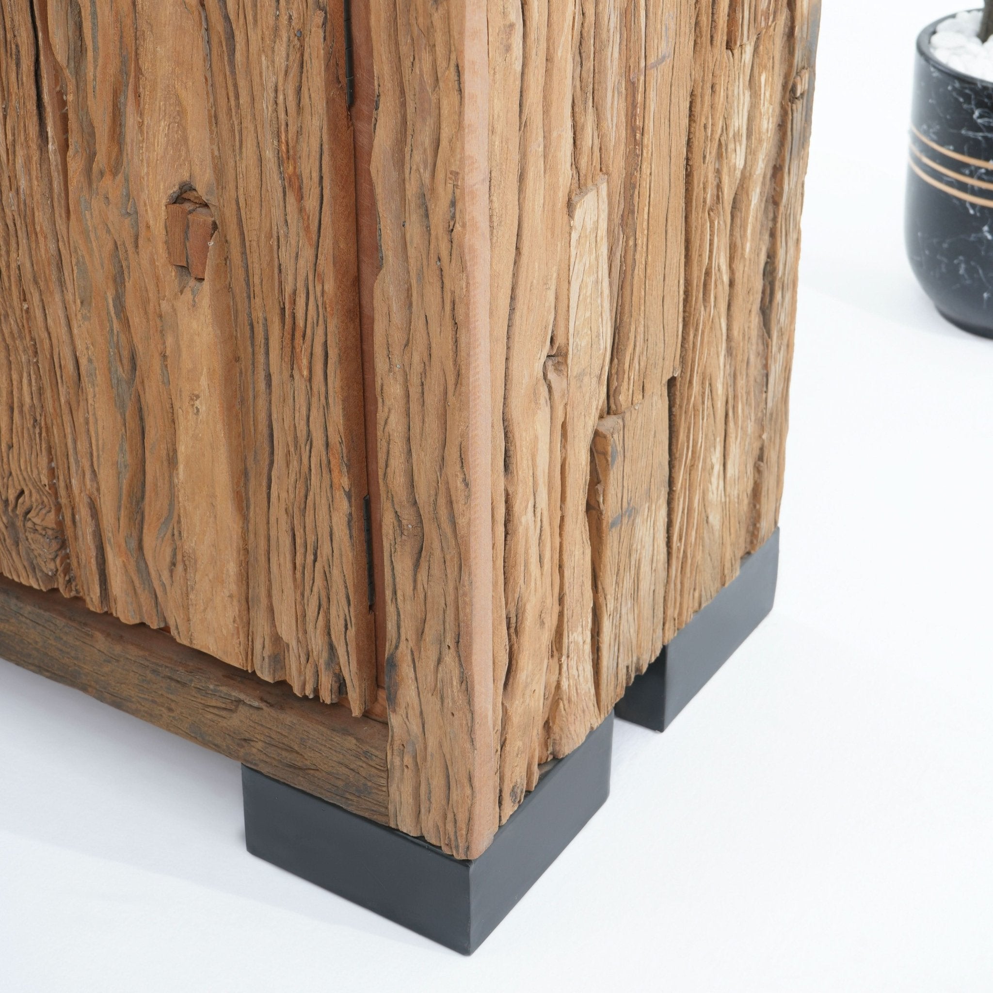 RAILWAY WOOD TWO DOOR SIDEBOARD - Art and craft furniture