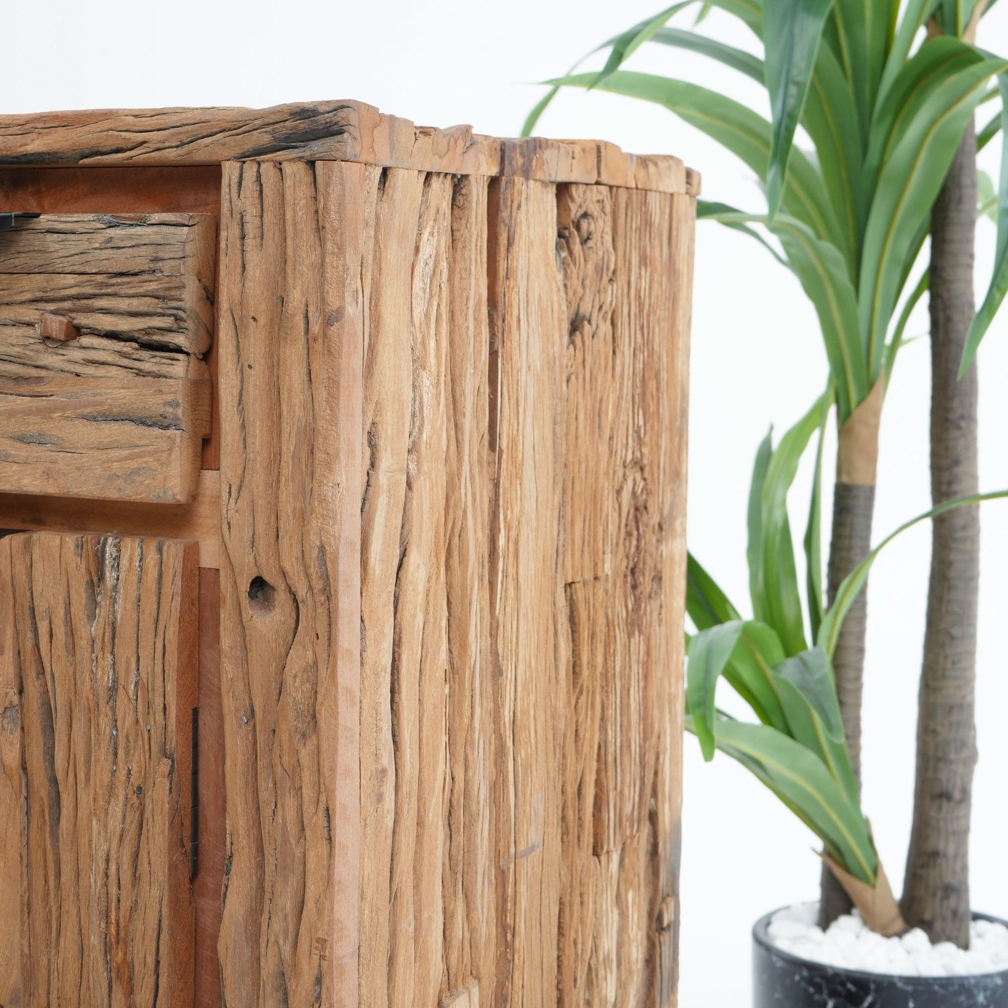 RAILWAY WOOD TWO DOOR SIDEBOARD - Art and craft furniture