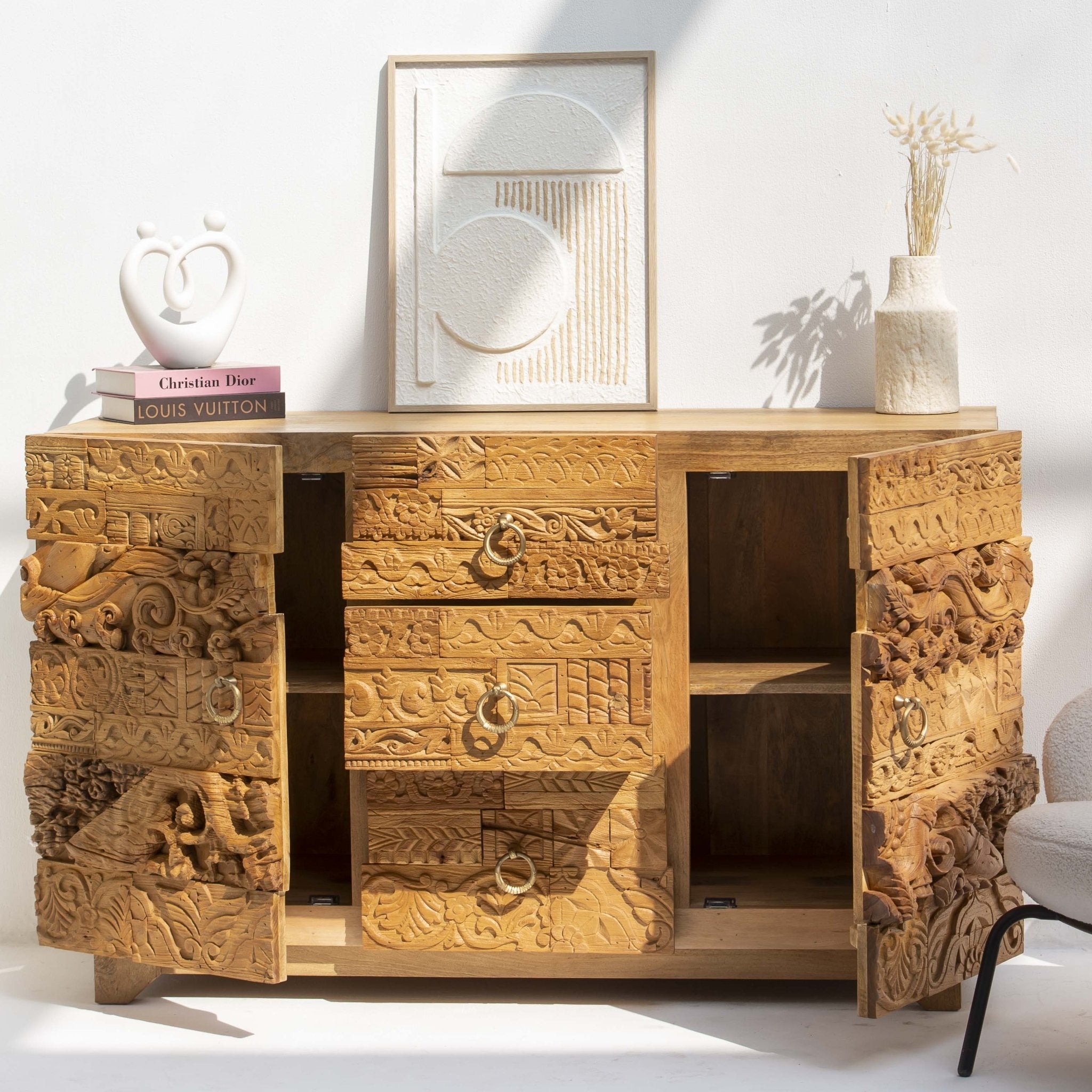 RAJWADA WOODEN SIDEBOARD - Art and craft furniture