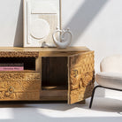 RAJWADA WOODEN TV STAND - Art and craft furniture