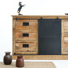 RAWDEN SIX DRAWER ONE DOOR SIDEBOARD - Art and craft furniture