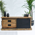 RAWDEN TWO DRAWER ONE DOOR TV STAND - Art and craft furniture