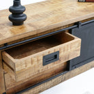 RAWDEN TWO DRAWER ONE DOOR TV STAND - Art and craft furniture
