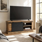 Rawden Two Drawer Two Door TV Stand - Art and craft furniture