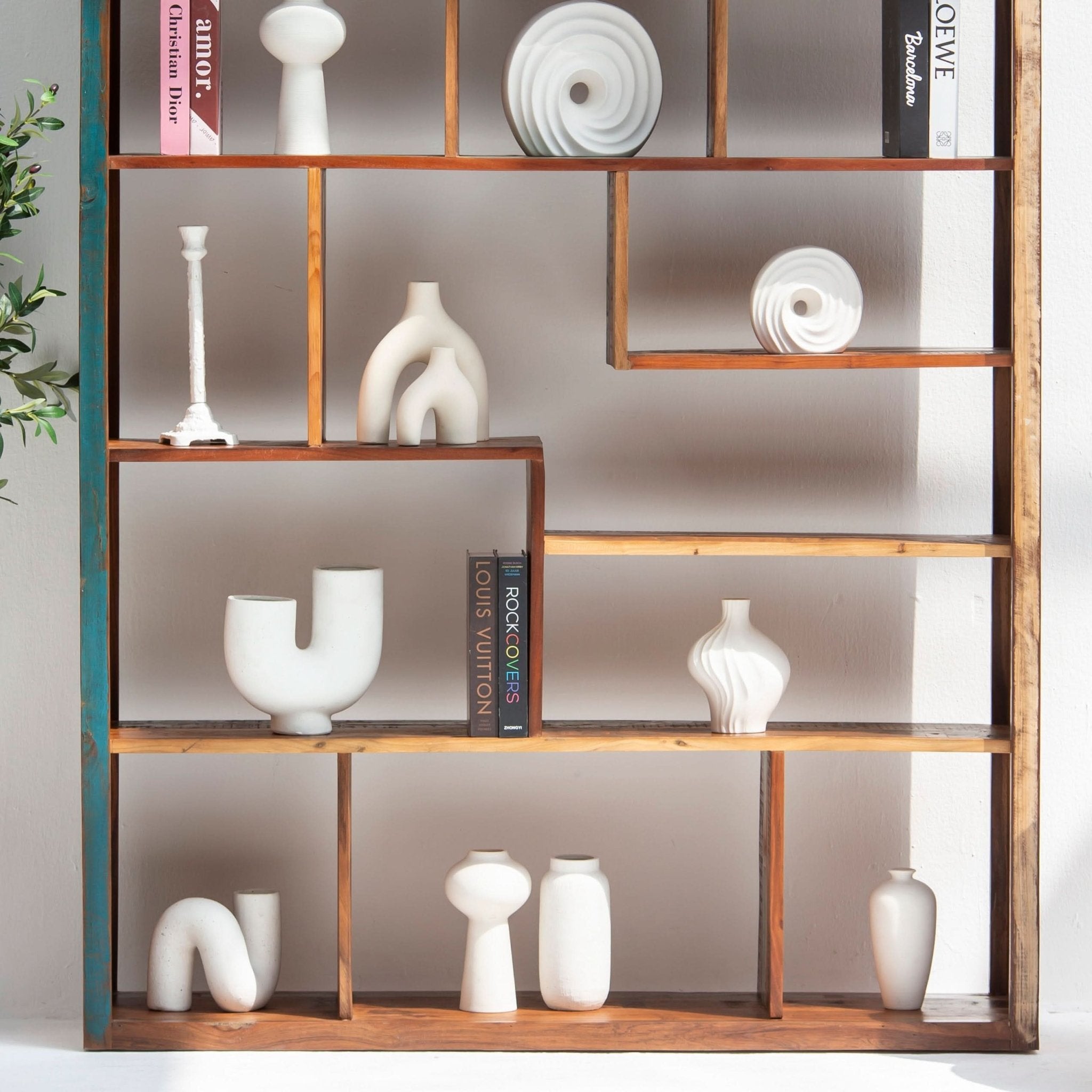 RECYCLE WOODEN BOOKSHELF - Art and craft furniture