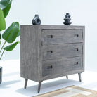 REFINED ACACIA CHEST OF DRAWERS - Art and craft furniture