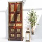 RICHMOND 4 DOORS 2 DRAWERS BRASS CABINET - Art and craft furniture