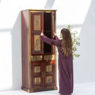 RICHMOND 4 DOORS 2 DRAWERS BRASS CABINET - Art and craft furniture