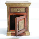 RICHMOND BRASS FTD ONE DRAWER ONE DOOR NIGHTSTAND TABLE - Art and craft furniture