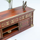 RICHMOND BRASS FTD TV STAND - Art and craft furniture