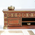 RICHMOND BRASS FTD TV STAND - Art and craft furniture
