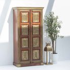 RICHMOND BRASS TWO DOOR CABINET - Art and craft furniture