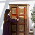 RICHMOND BRASS TWO DOOR CABINET - Art and craft furniture