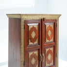 RICHMOND TWO BRASS-FITTED DOOR CABINET - Art and craft furniture