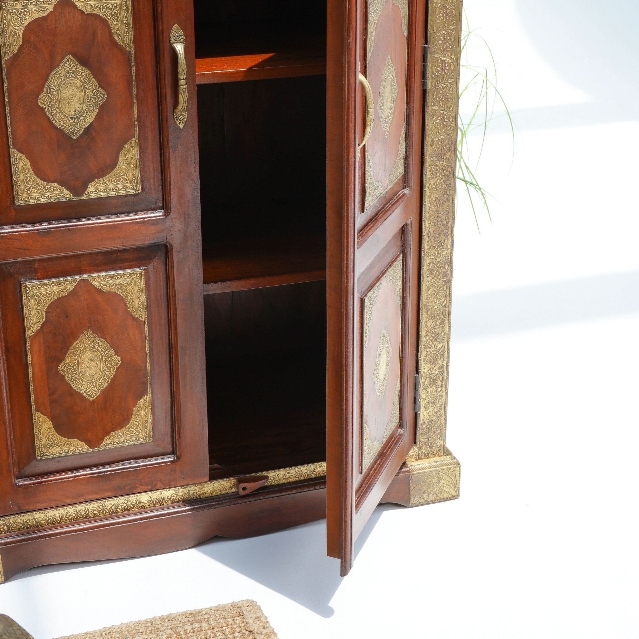 RICHMOND TWO BRASS-FITTED DOOR CABINET - Art and craft furniture