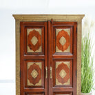 RICHMOND TWO BRASS-FITTED DOOR CABINET - Art and craft furniture