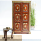 RICHMOND TWO BRASS-FITTED DOOR CABINET - Art and craft furniture