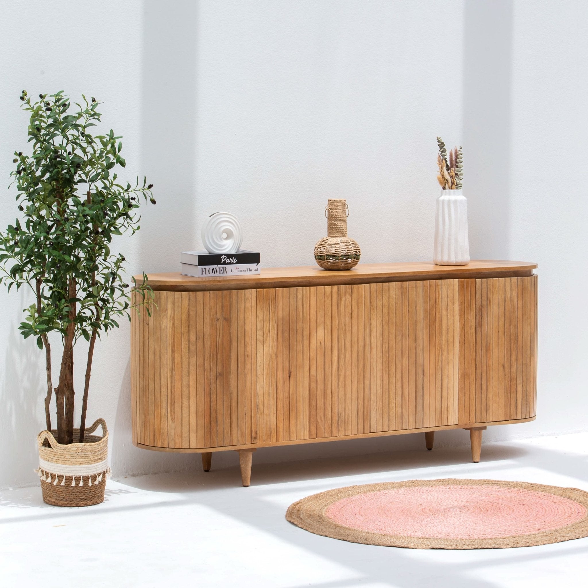 RIVIERA HALF ROUND SIDEBOARD - Art and craft furniture