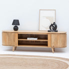 RIVIERA HALF ROUND TV STAND - Art and craft furniture