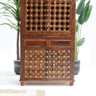 ROSE WOOD FOUR DOOR & TWO DRAWER TEMPLE - Art and craft furniture