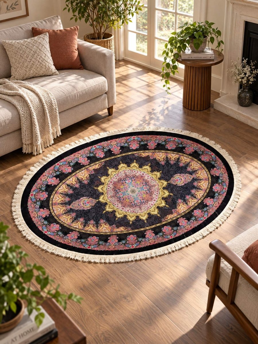 Roxana Dark Blue Carpet - Art and craft furniture