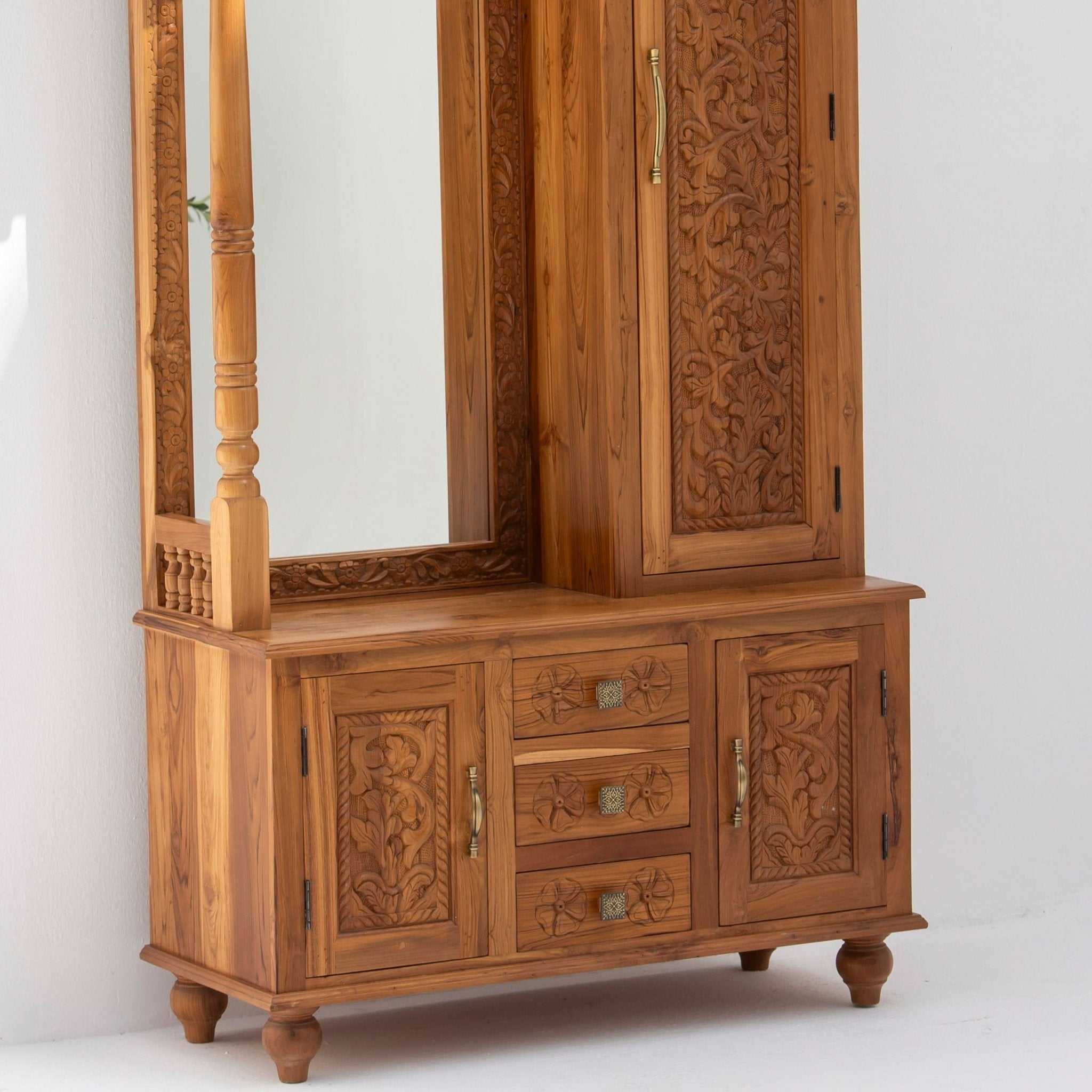 ROYAL TEAK WOOD DRESSING CABINET - Art and craft furniture