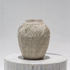 RUSTIC CARVED VASE - Art and craft furniture