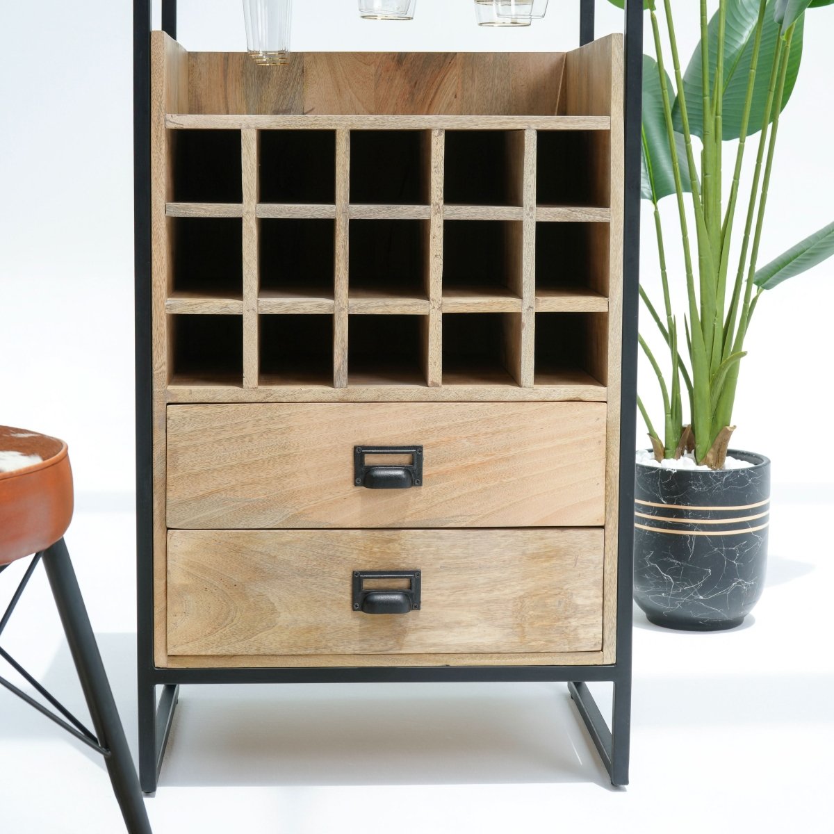 Rustic Refined Single Bar Counter - Art and craft furniture