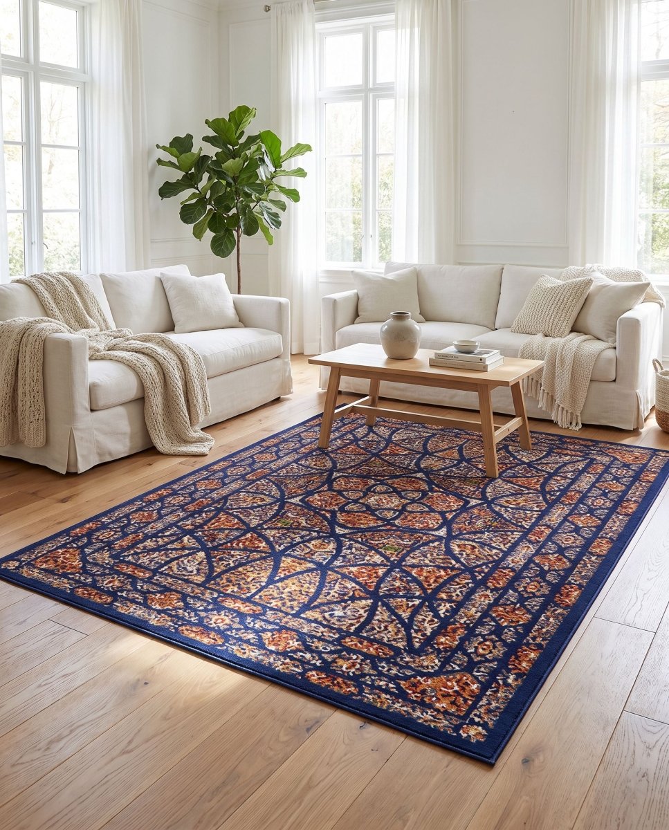 Setareh Blue Carpet - Art and craft furniture