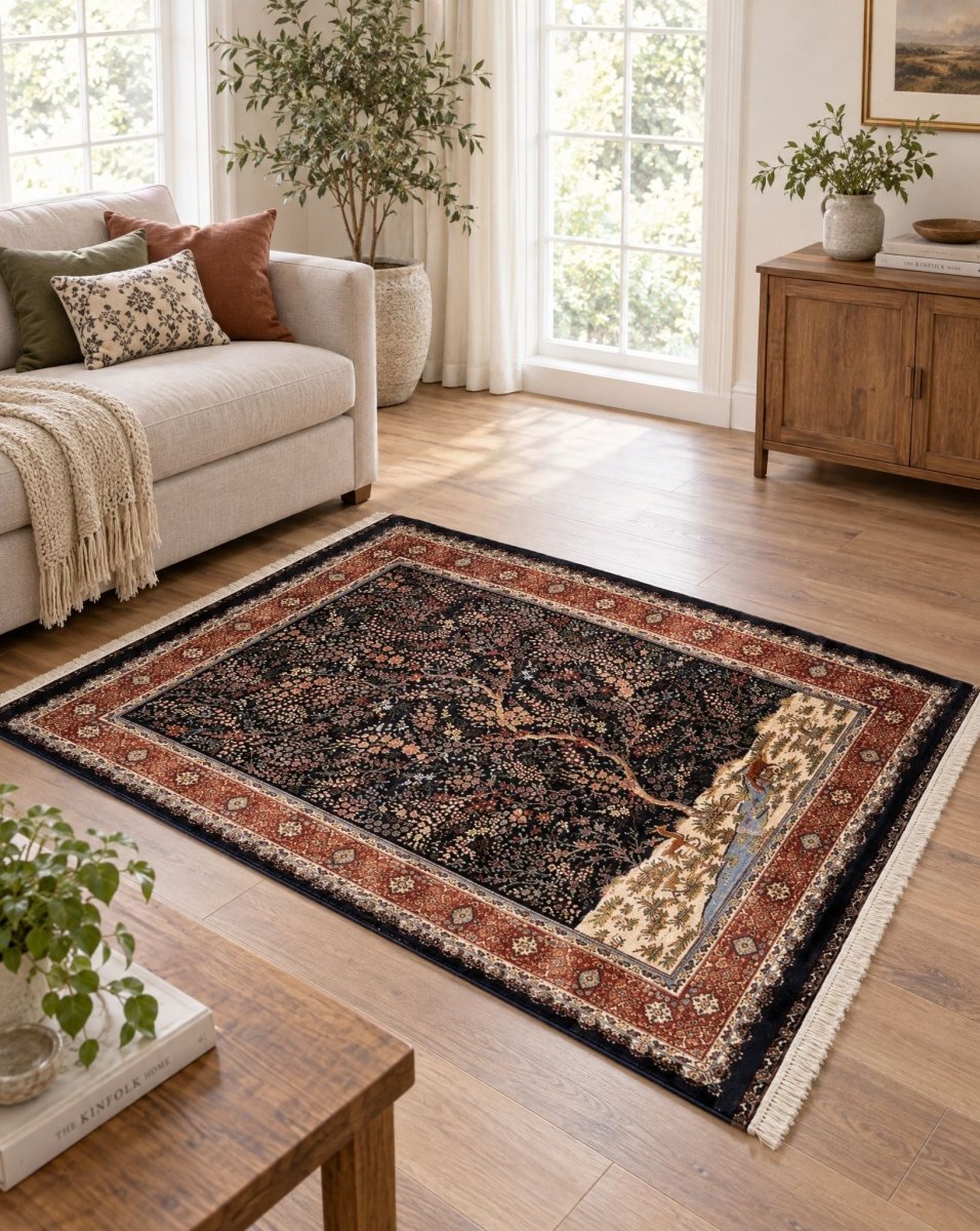 Shabnam Kerman Blue Carpet - Art and craft furniture