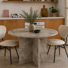 Sheriff Round Marble Dining Table - Art and craft furniture