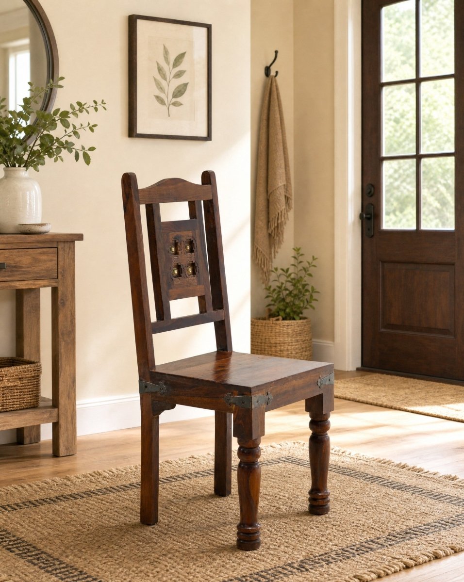 Shestile Wooden Dining Chair - Art and craft furniture